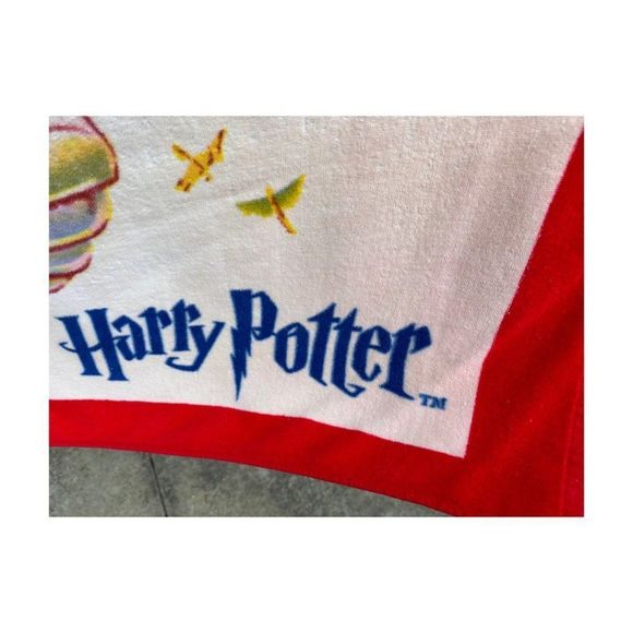 Vtg | Y2K 2001 Harry Potter Terry Cloth Beach Towel 100% Cotton 57.5x31.5" - Picture 4 of 5
